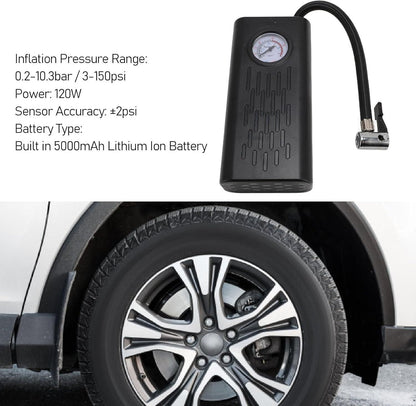 Markam Industries® Portable Air Compressor Tire Inflator – 150 PSI Cordless Air Pump