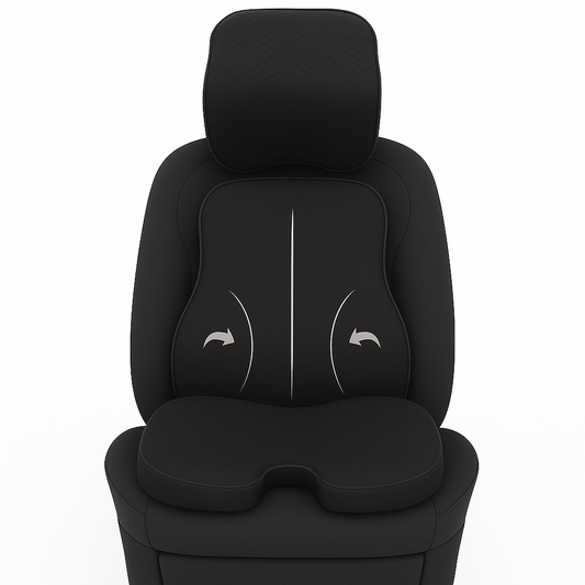 Markam's Luxury Car Comfort Bundle – Neck, Back & Bum Cushions (Set of 3)